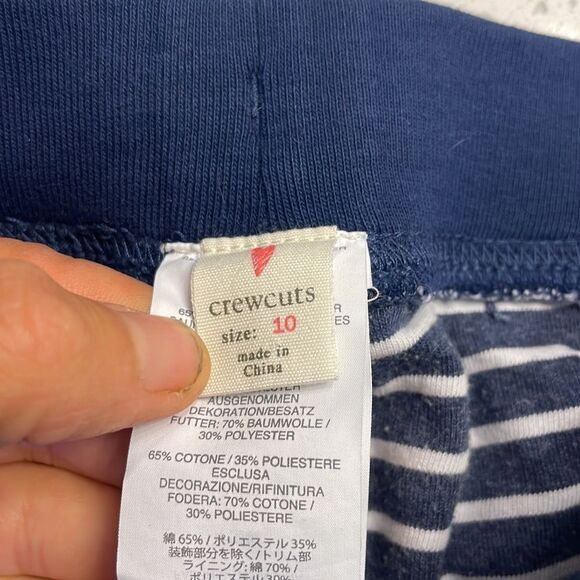 NWT Crew Cuts Girls Navy & White Heavy Knit Sweatpants - Picture 9 of 11